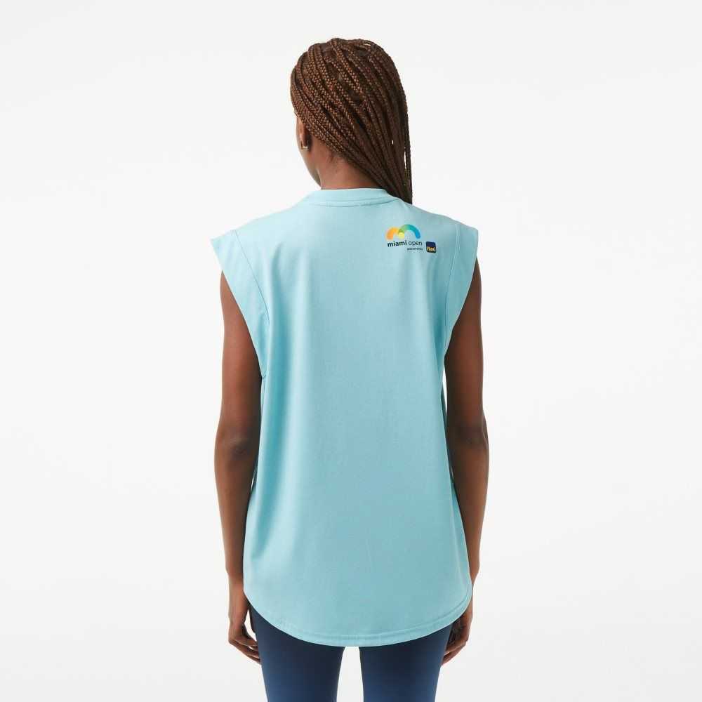 Mint Lacoste Sport Miami Open Edition Sleeveless Top | RVCBAX-845