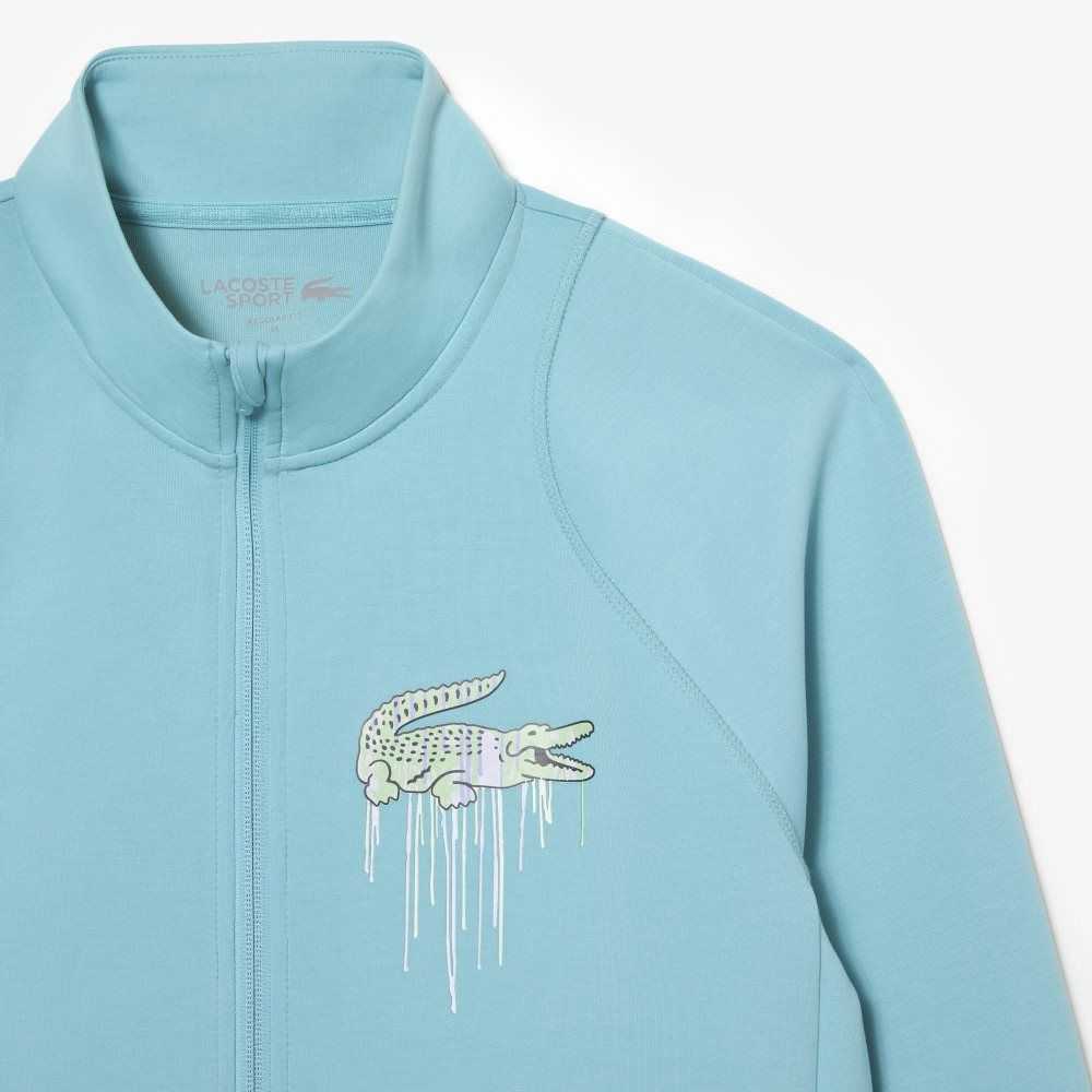 Mint Lacoste Sport Miami Open Edition Sweatshirt | ZDMWCI-463