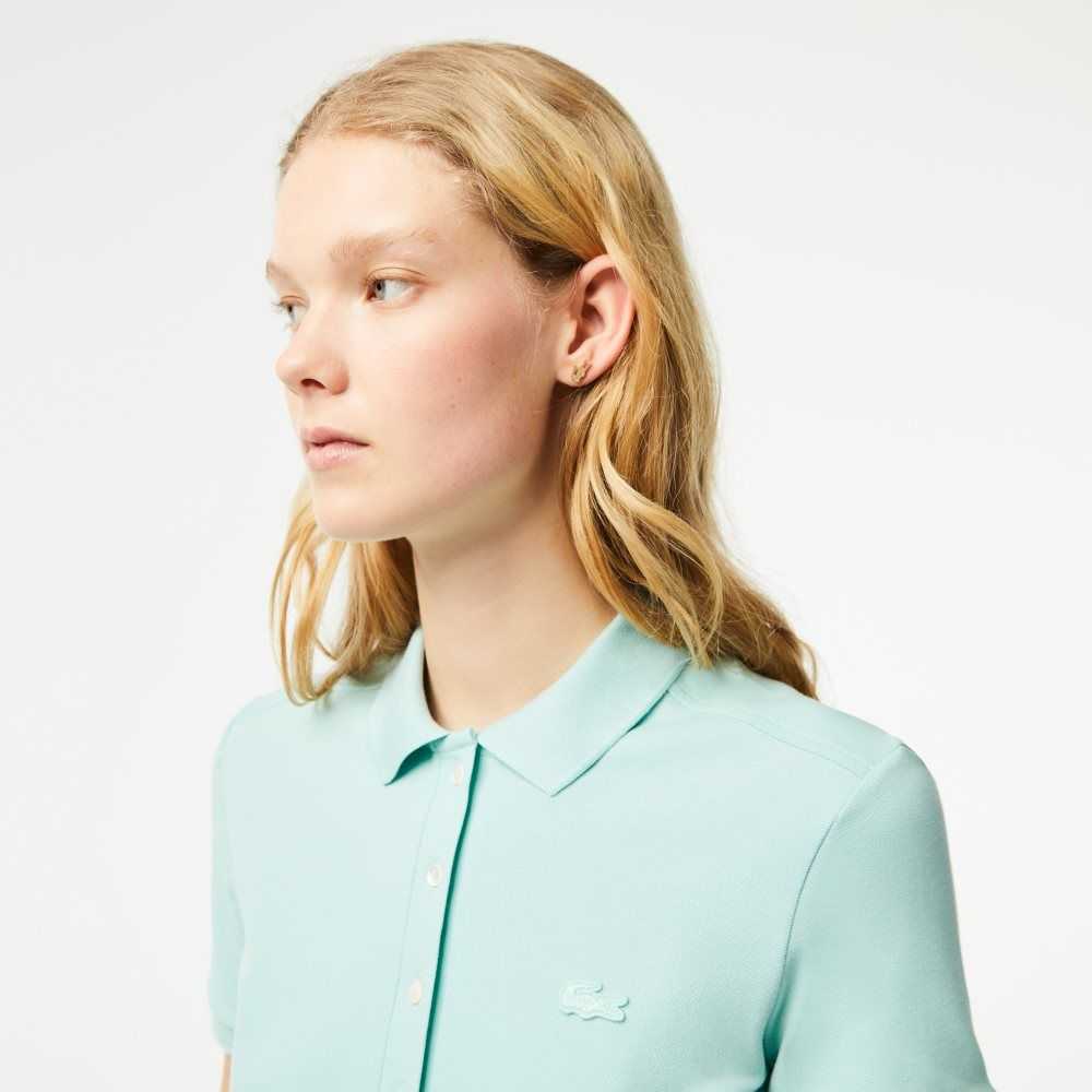 Mint Lacoste Stretch Cotton Pique Polo Dress | YEOICX-972