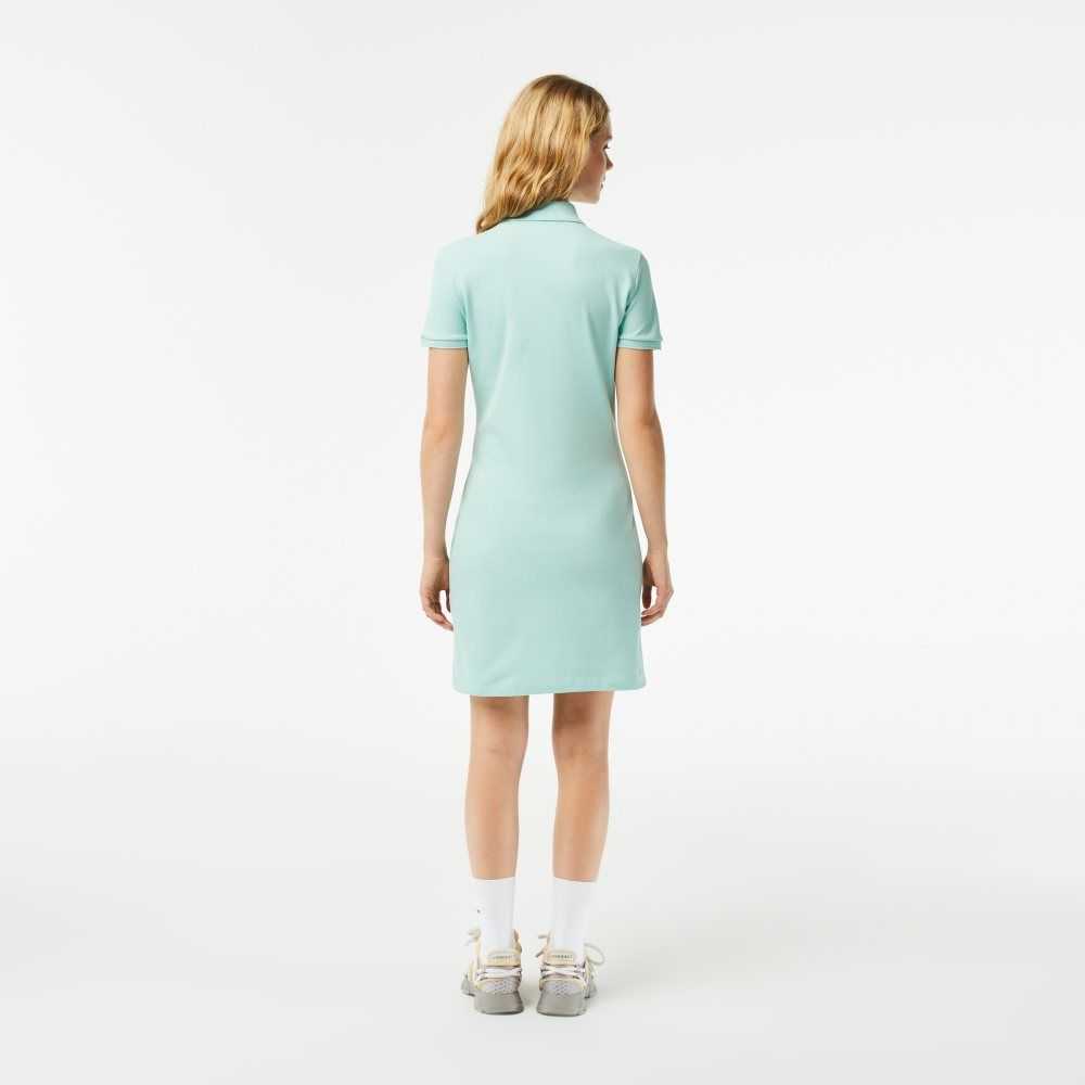 Mint Lacoste Stretch Cotton Pique Polo Dress | YEOICX-972