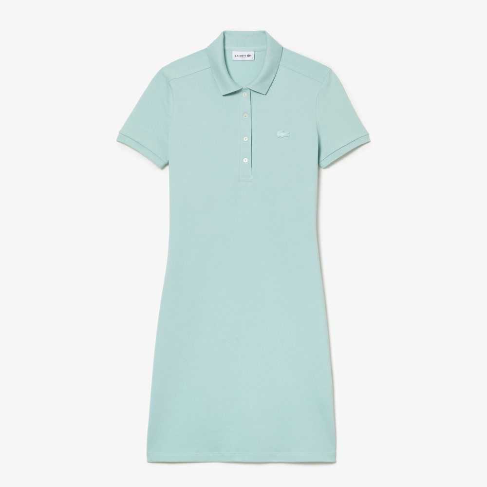 Mint Lacoste Stretch Cotton Pique Polo Dress | YEOICX-972