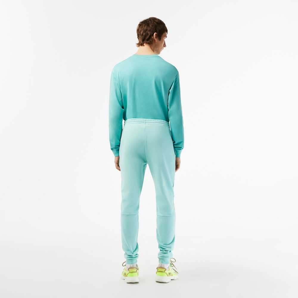 Mint Lacoste Tapered Fit Fleece Trackpants | IVCYOA-243