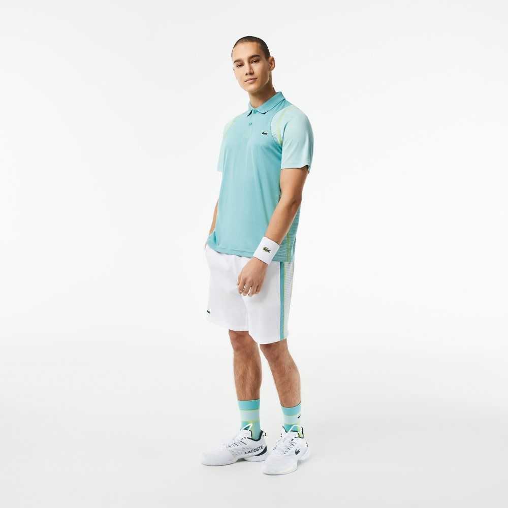 Mint Lacoste Tennis Recycled Polyester Polo Shirt | BKVMWQ-784