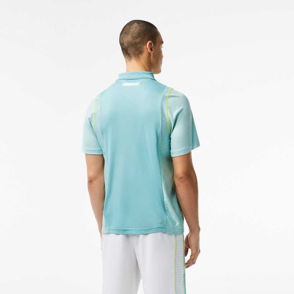 Mint Lacoste Tennis Recycled Polyester Polo Shirt | BKVMWQ-784