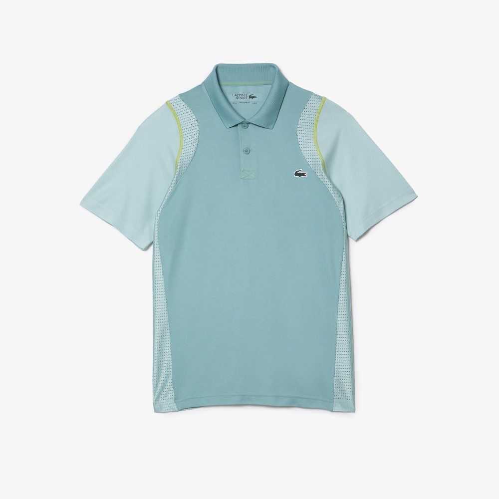 Mint Lacoste Tennis Recycled Polyester Polo Shirt | BKVMWQ-784