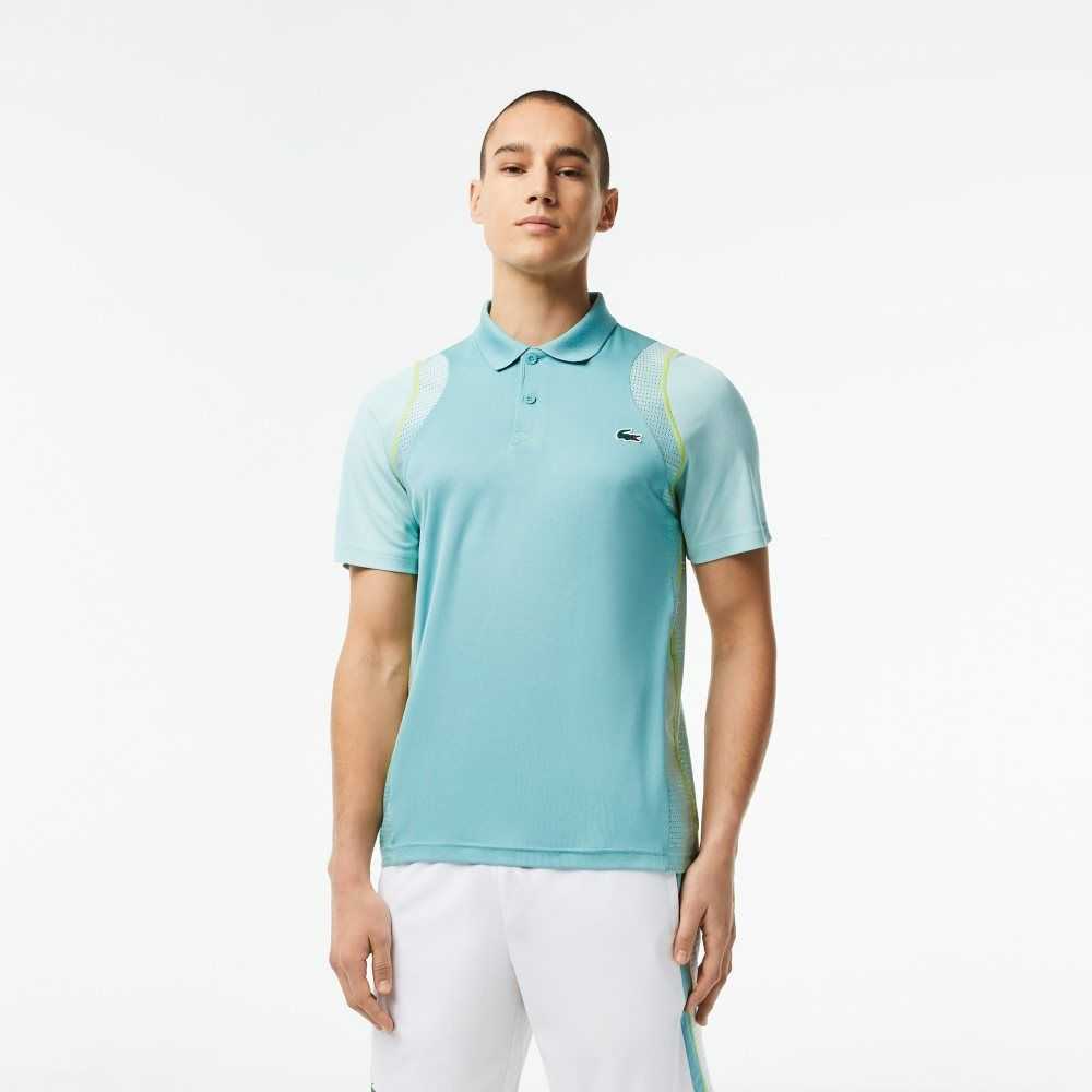 Mint Lacoste Tennis Recycled Polyester Polo Shirt | BKVMWQ-784