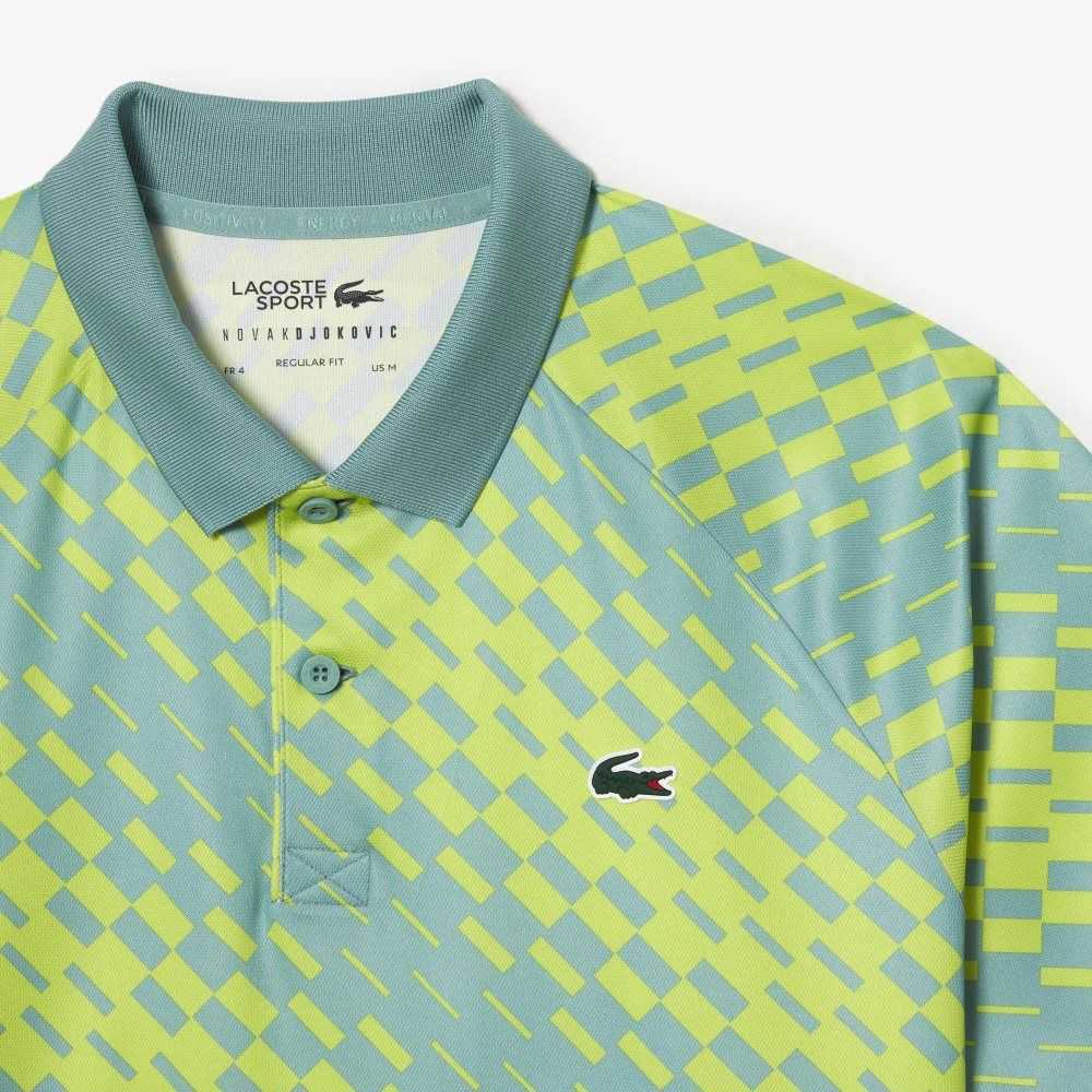 Mint Lacoste Tennis x Novak Djokovic Fan Version Polo | YHWFTV-340