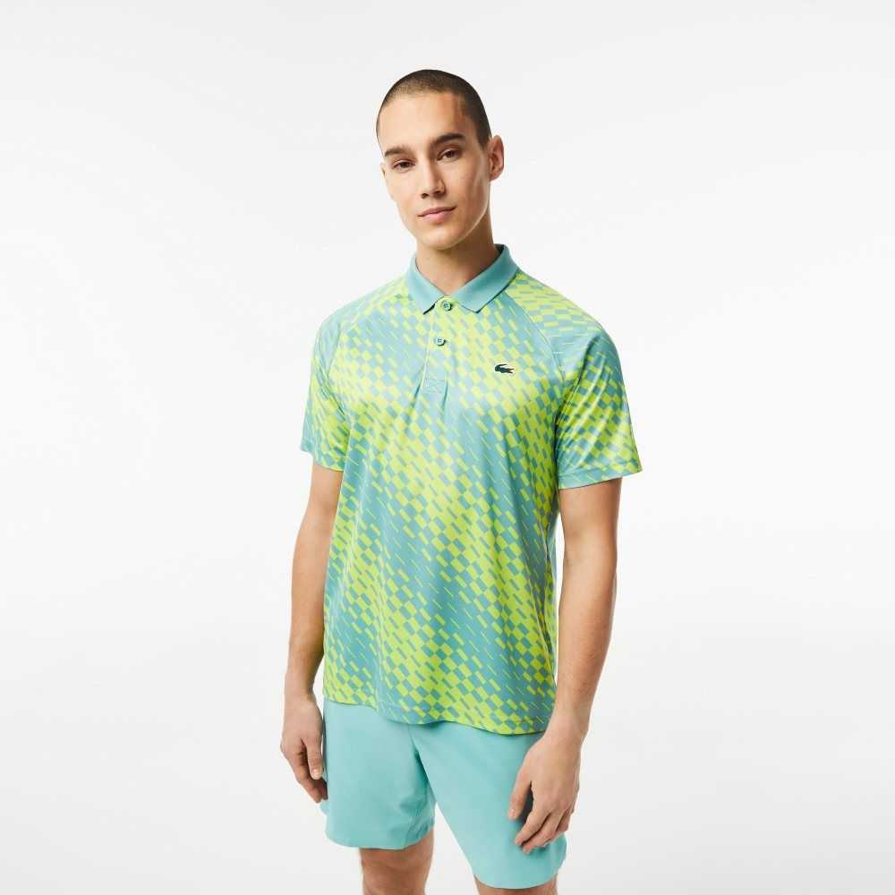 Mint Lacoste Tennis x Novak Djokovic Fan Version Polo | YHWFTV-340