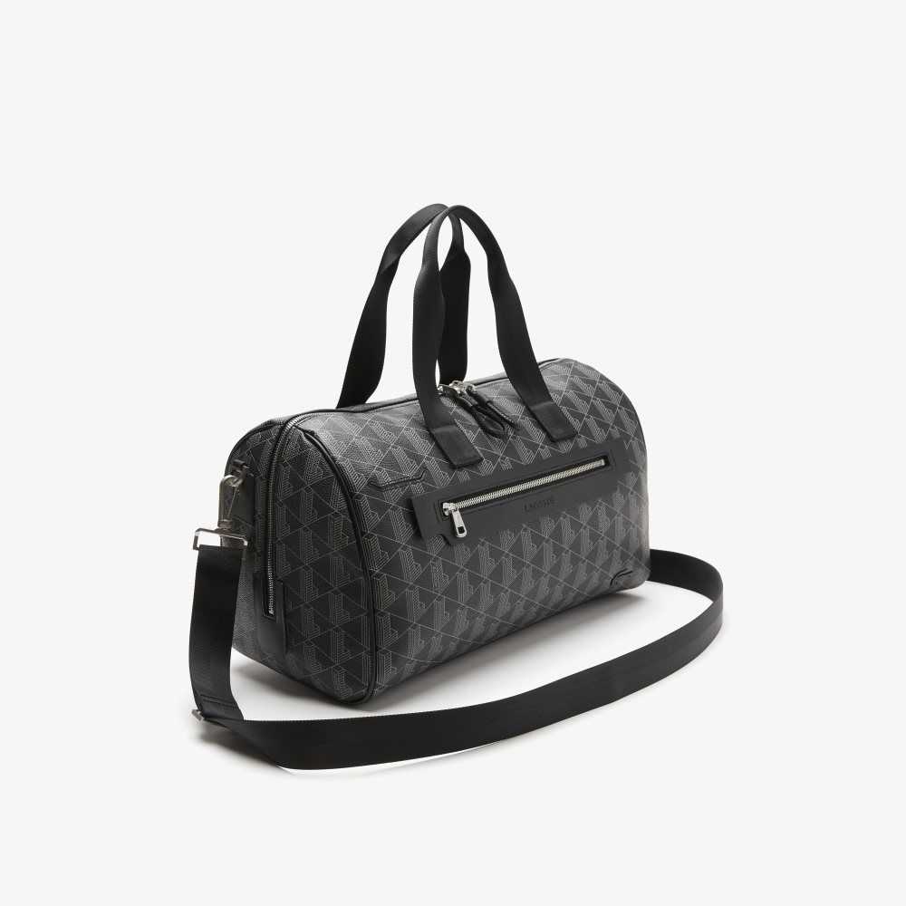 Monogram Noir Gris Lacoste The Blend Monogram Print Weekend Bag | HYGDSZ-378