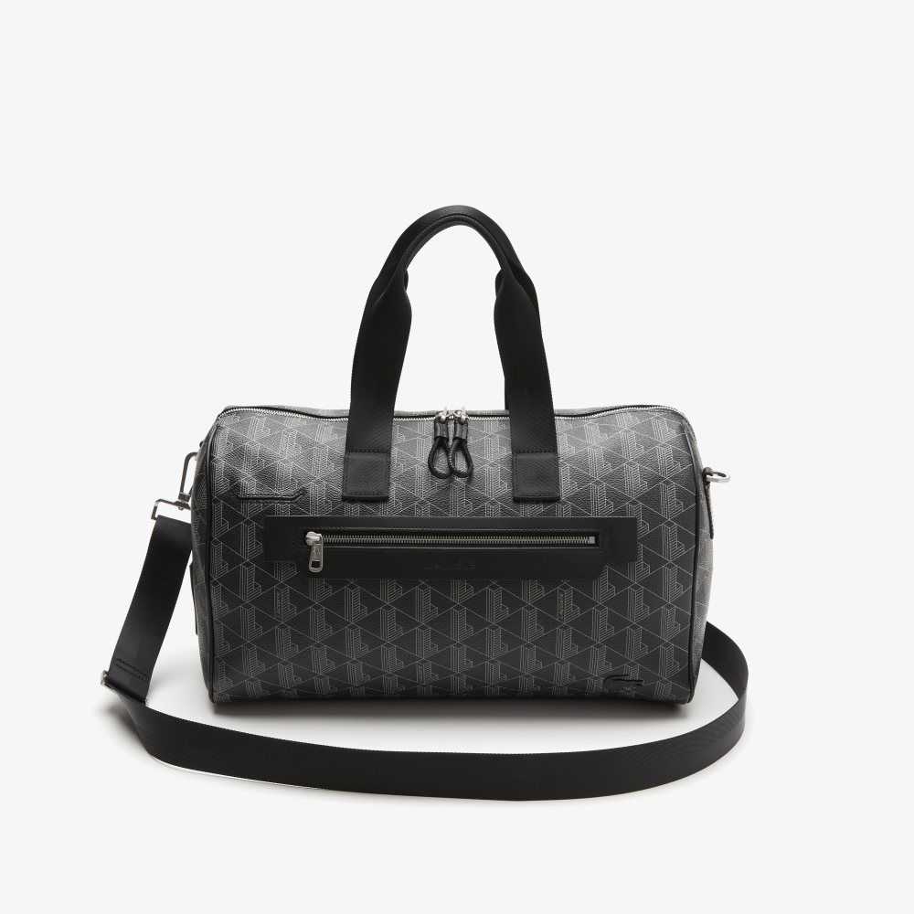 Monogram Noir Gris Lacoste The Blend Monogram Print Weekend Bag | HYGDSZ-378