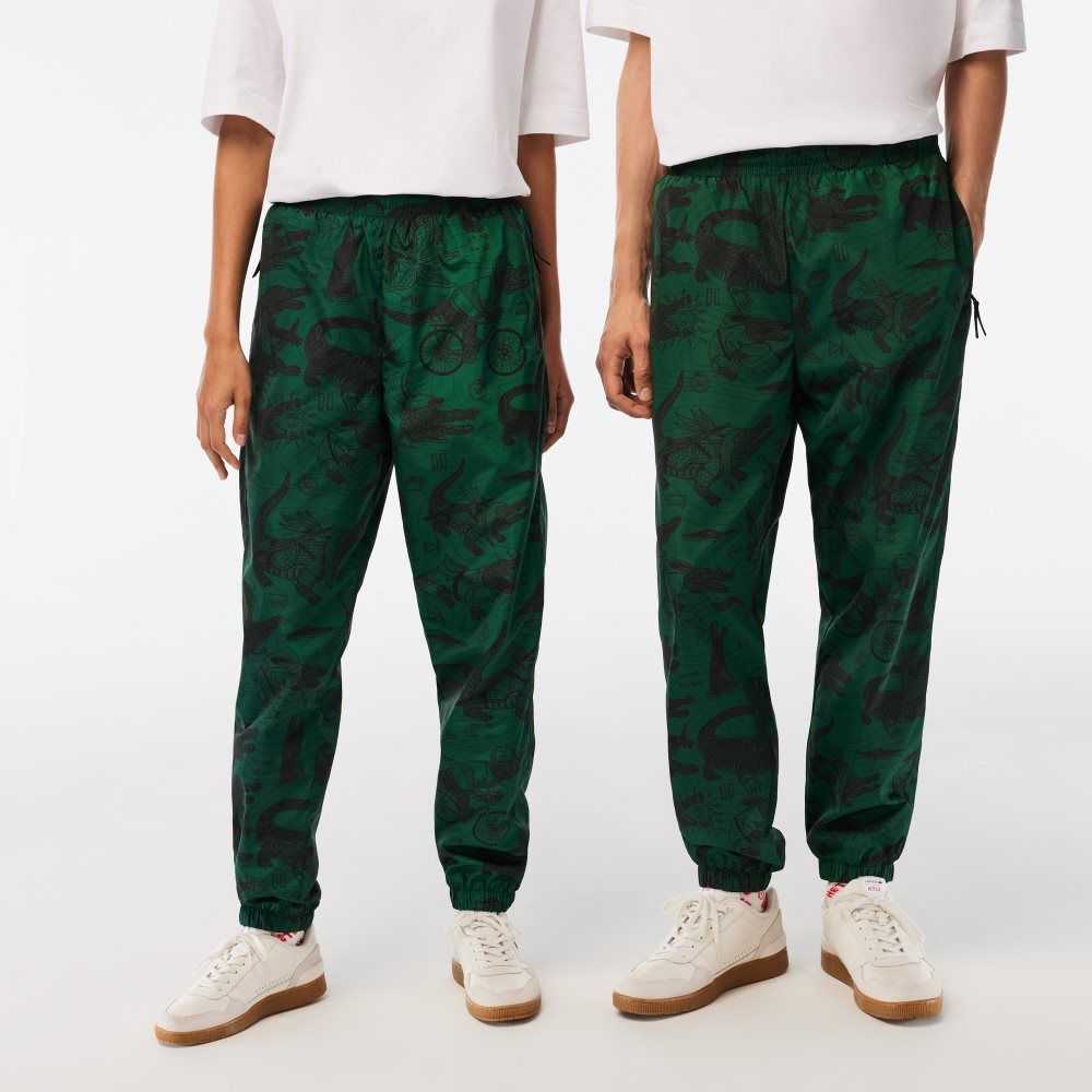 Multicolor Lacoste x Netflix Printed Track Pants | AKNBOJ-968