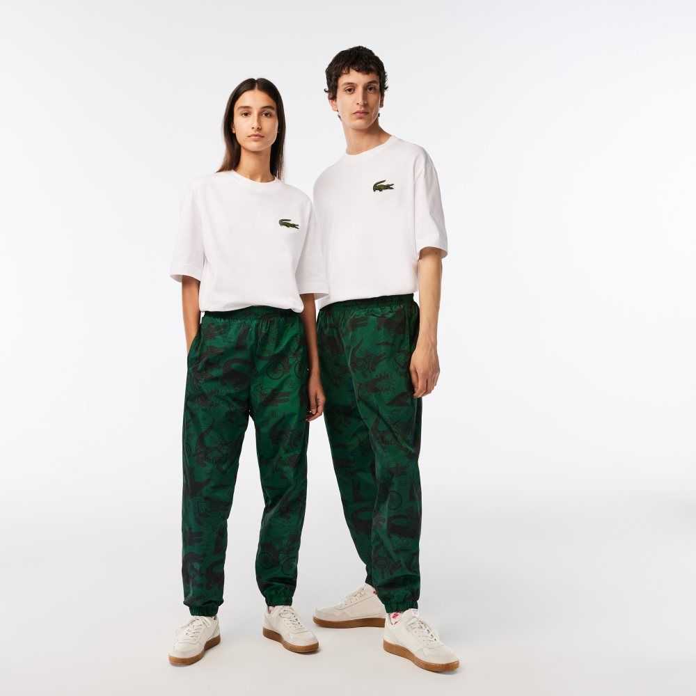 Multicolor Lacoste x Netflix Printed Track Pants | AKNBOJ-968