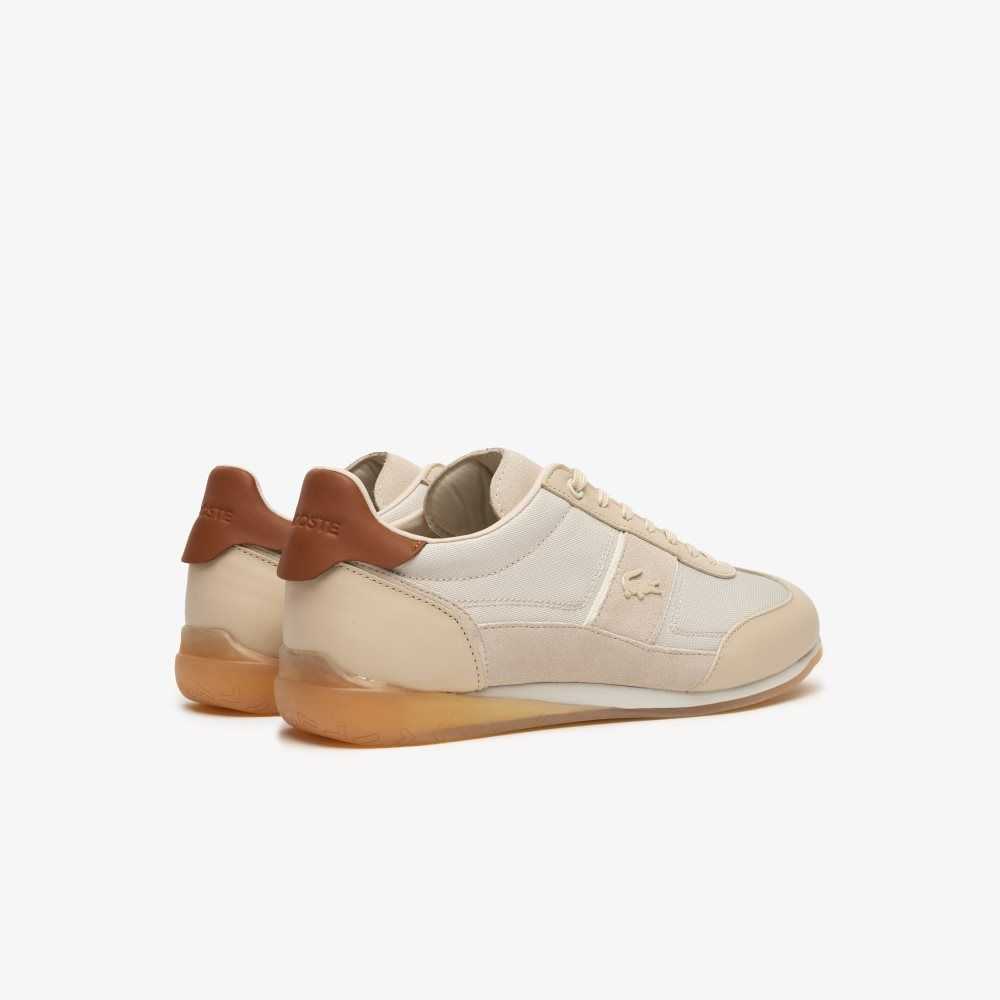 Nat/Off Wht Lacoste Angular Popped Heel Sneakers | VBTHZF-936