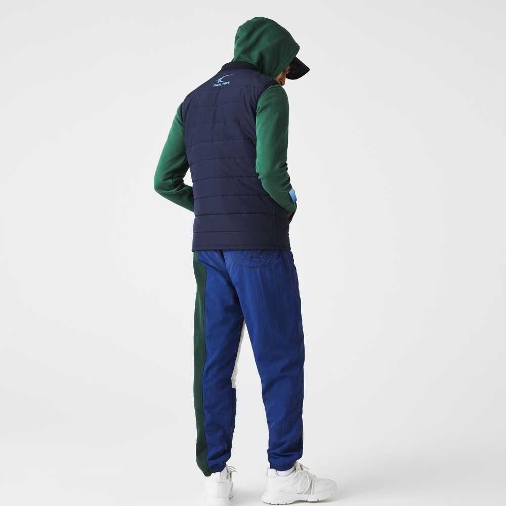 Navy Blue / Blue Lacoste SPORT x Theo Curin Vest Jacket | DQGVWU-908