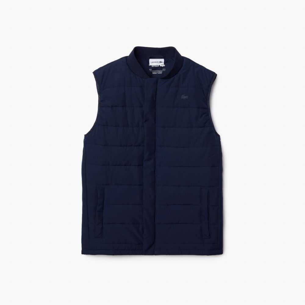 Navy Blue / Blue Lacoste SPORT x Theo Curin Vest Jacket | DQGVWU-908