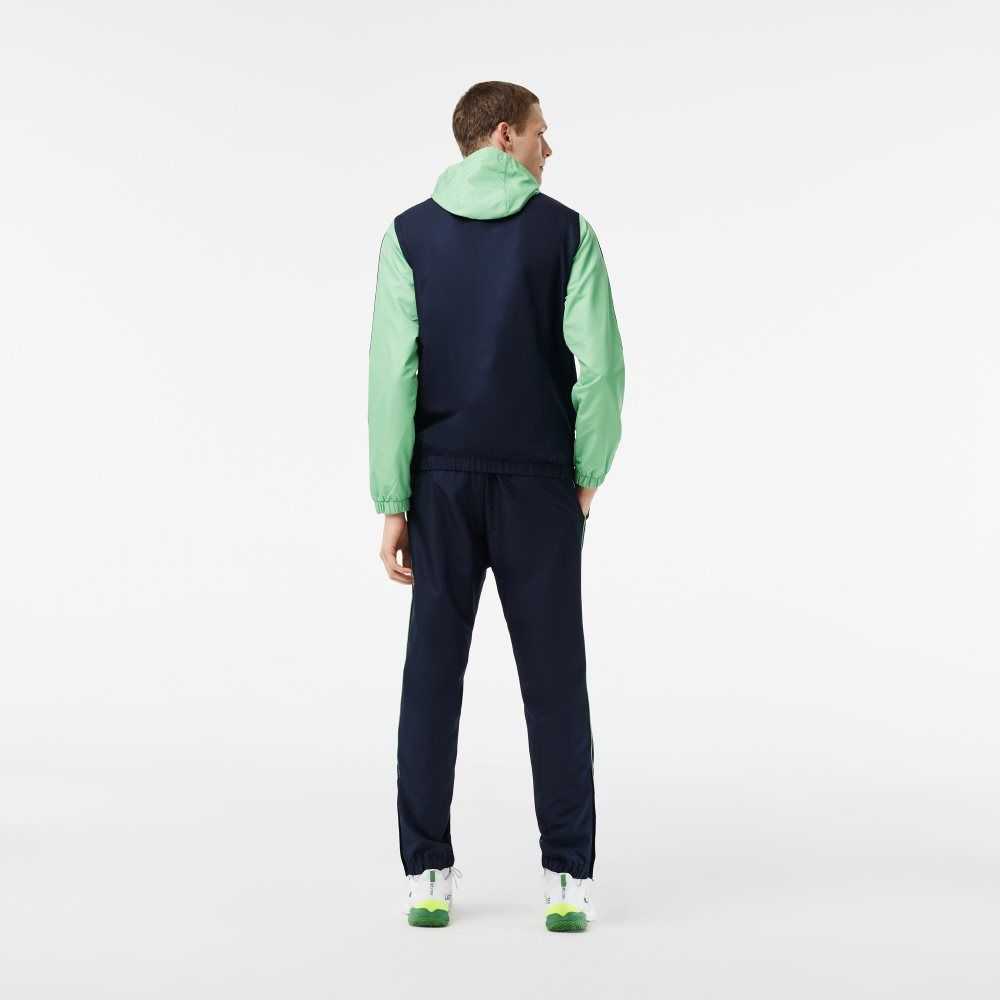 Navy Blue / Green / Navy Blue / Green Lacoste Tennis Regular Fit Jogger Set | ZOFXCA-596