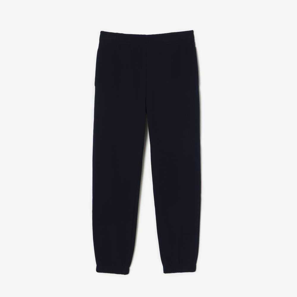 Navy Blue Lacoste Blended Cotton Joggers | WPGNJK-310