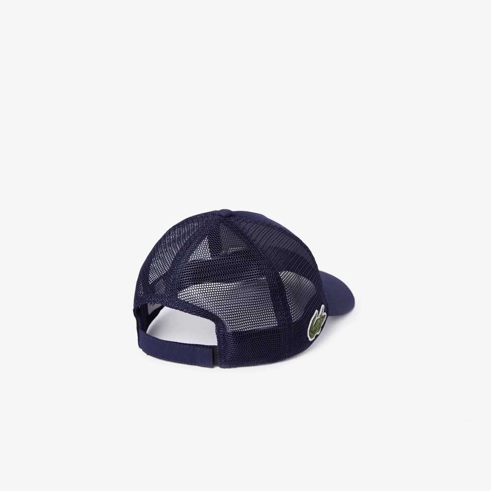 Navy Blue Lacoste Miami Open Hat | XFYPQC-487