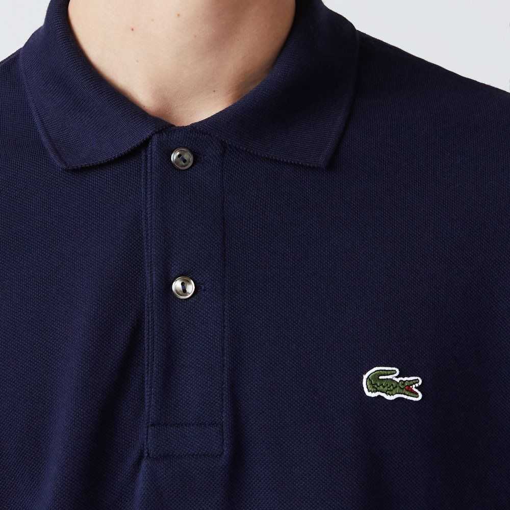 Navy Blue Lacoste Original L.12.12 petit pique cotton Polo | KFLUWH-057