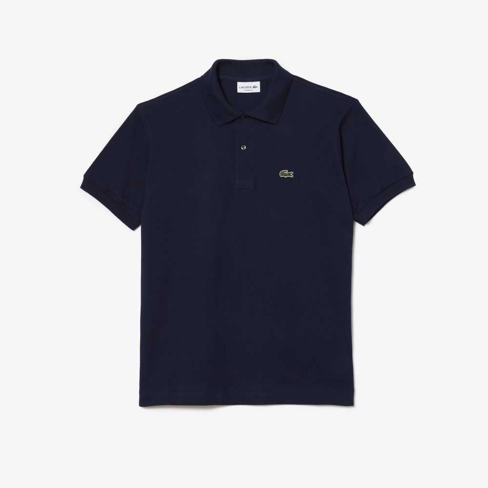 Navy Blue Lacoste Original L.12.12 petit pique cotton Polo | KFLUWH-057