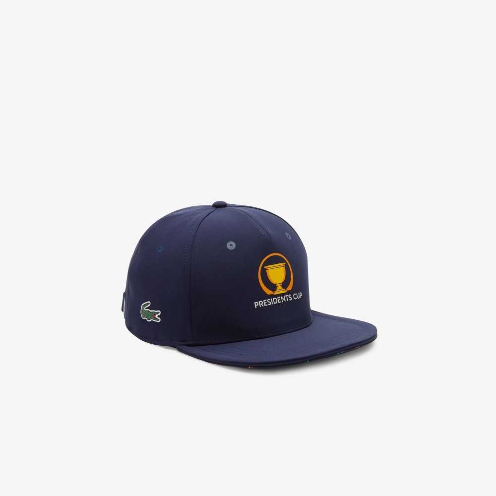 Navy Blue Lacoste Presidents Cup SPORT Adjustable Cap | DNOIVT-173