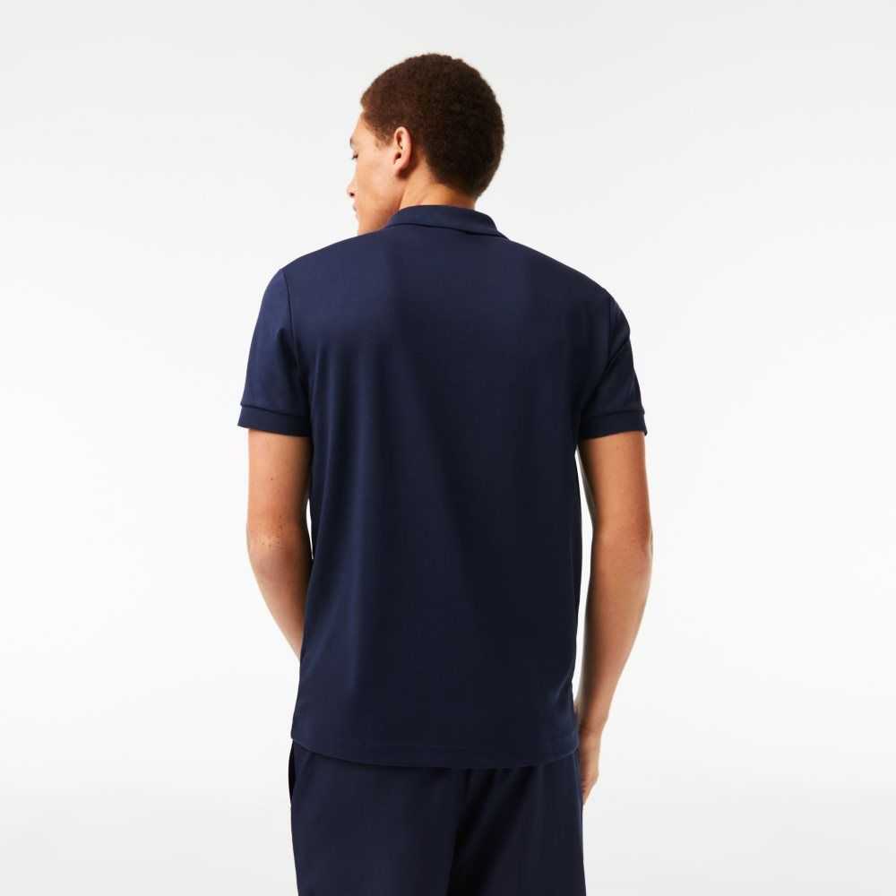 Navy Blue Lacoste Regular Fit Ultra Soft Cotton Jersey Polo | NQYZSL-531