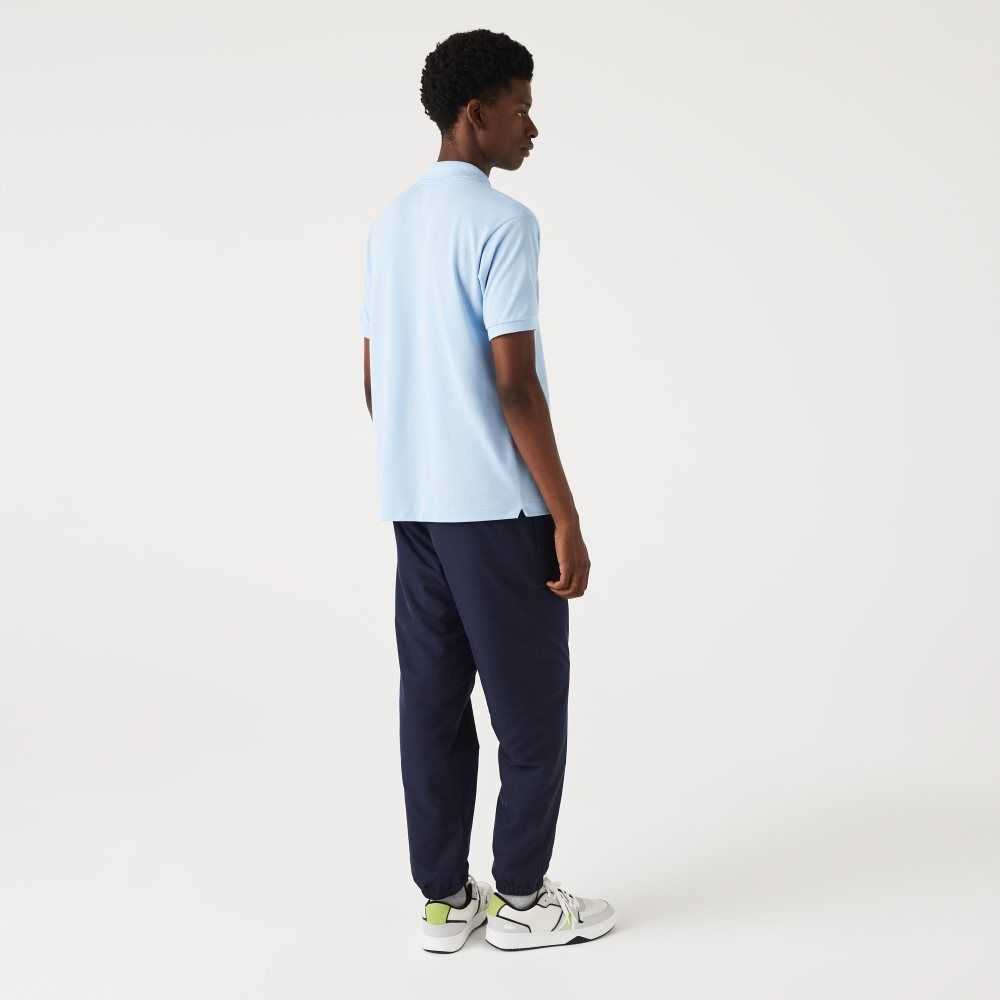 Navy Blue Lacoste Regular Fit Water-Repellent Trackpants | VCTPND-869