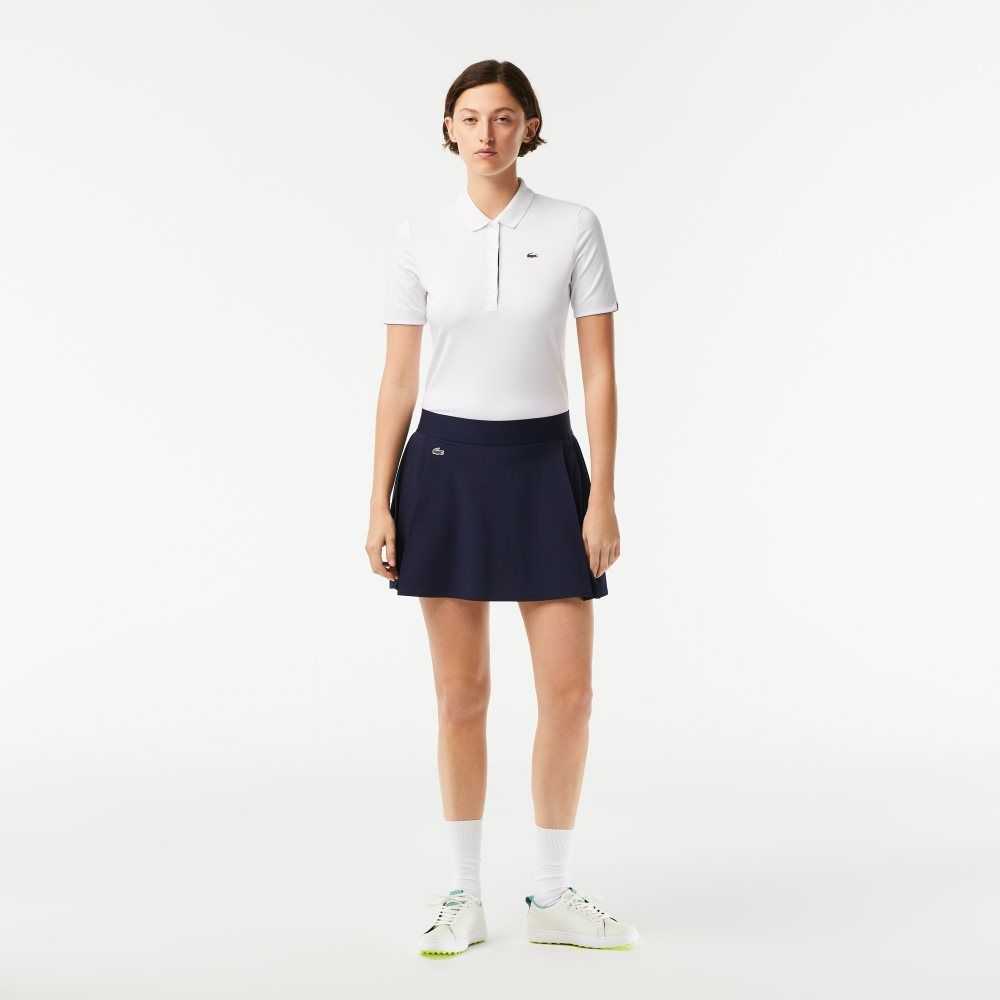 Navy Blue Lacoste SPORT Built-In Short Golf Skirt | AHYNPS-870