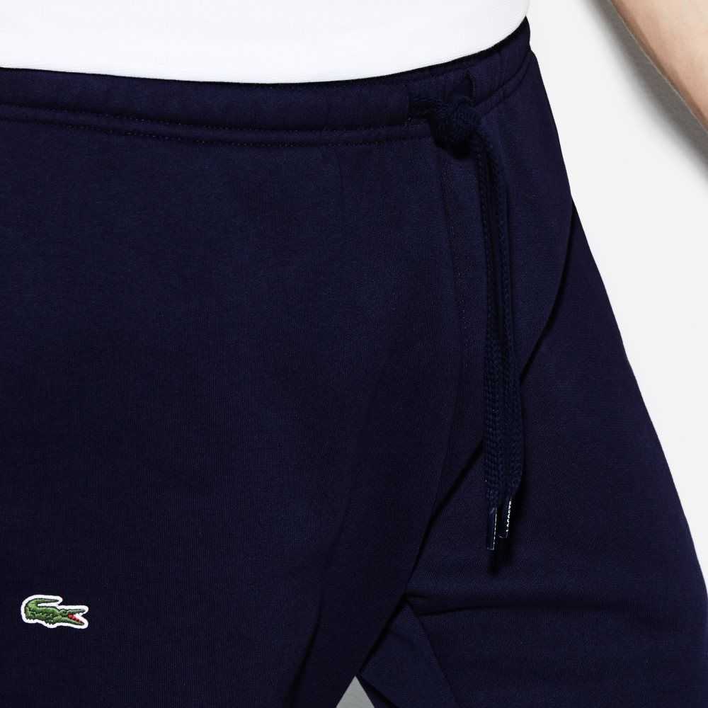 Navy Blue Lacoste SPORT Fleece Tennis Sweatpants | YDXATN-581