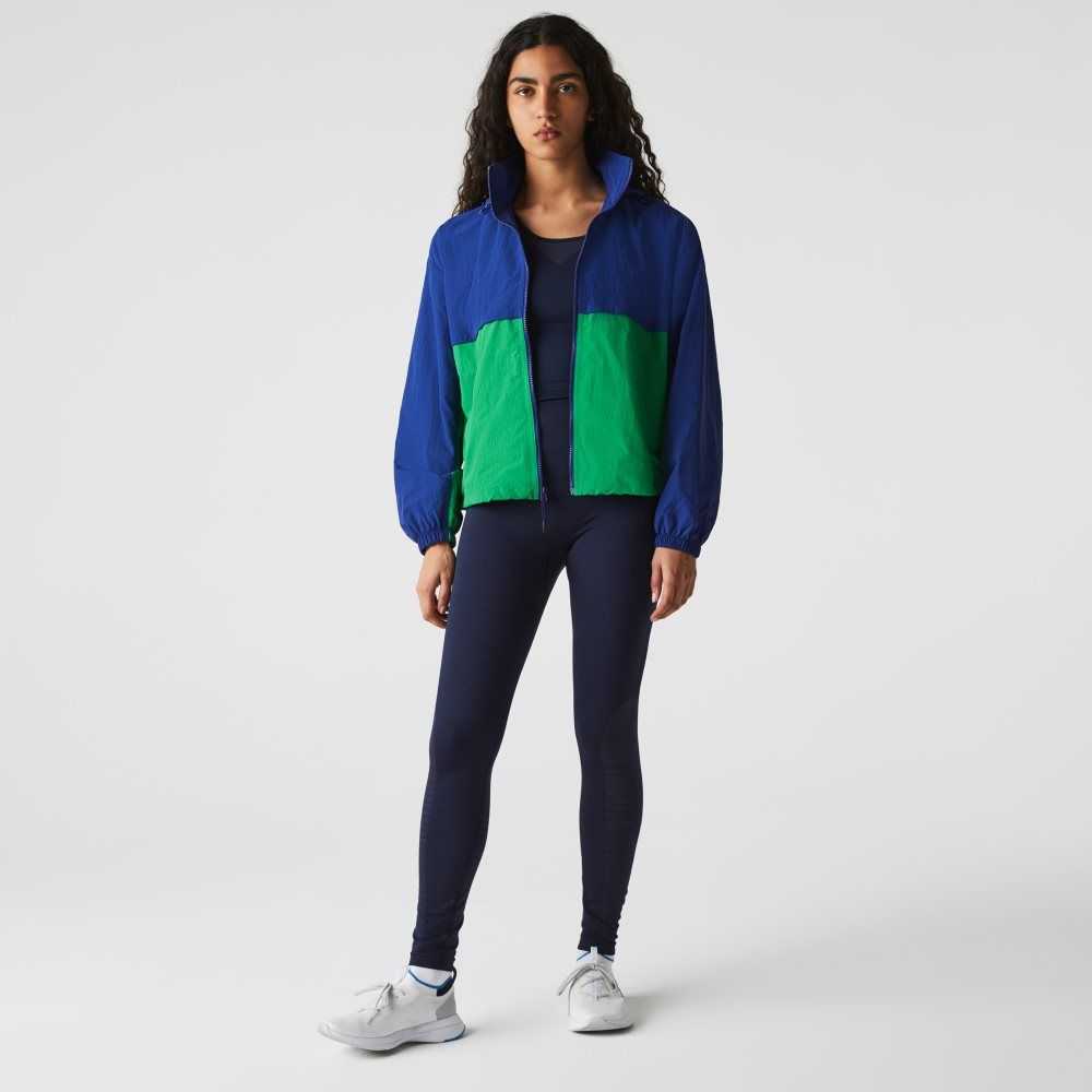 Navy Blue Lacoste SPORT High-Waisted Second-Skin Leggings | NUIVEL-902