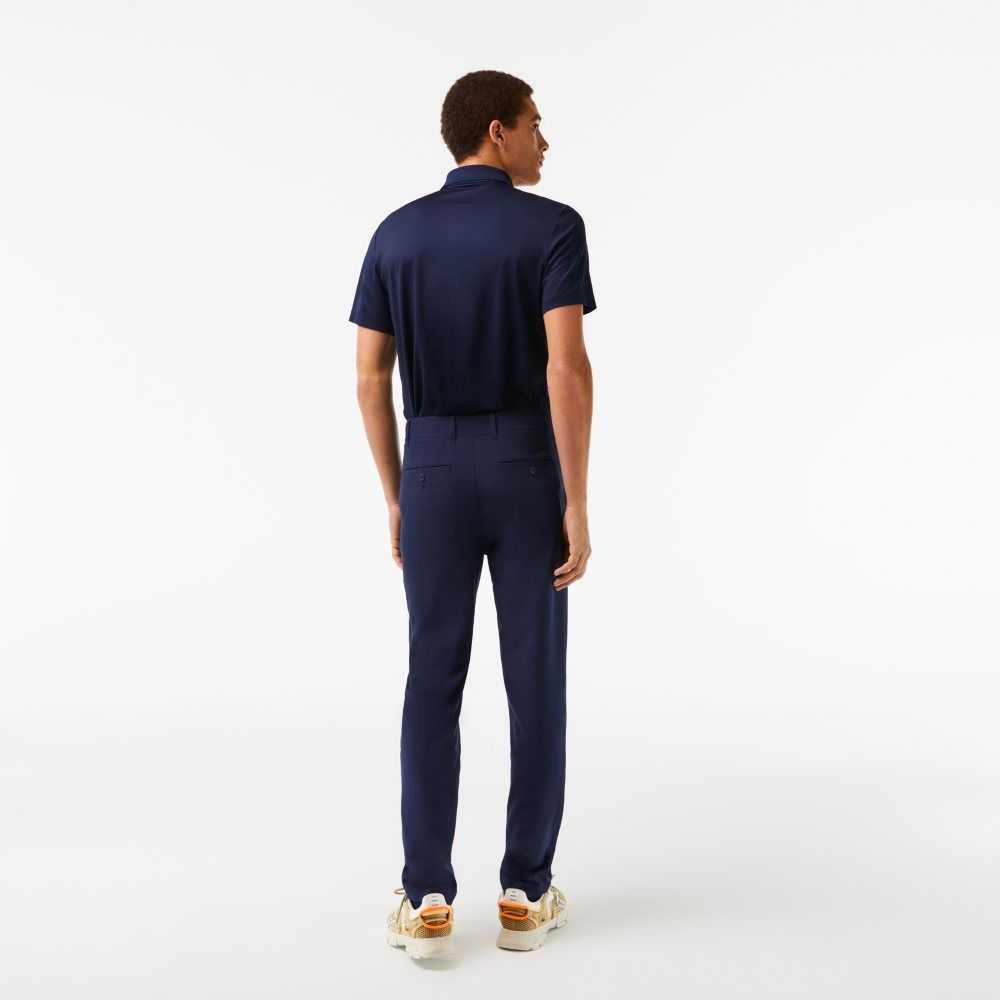 Navy Blue Lacoste SPORT Stretch Golf Chinos | MBJDGU-921