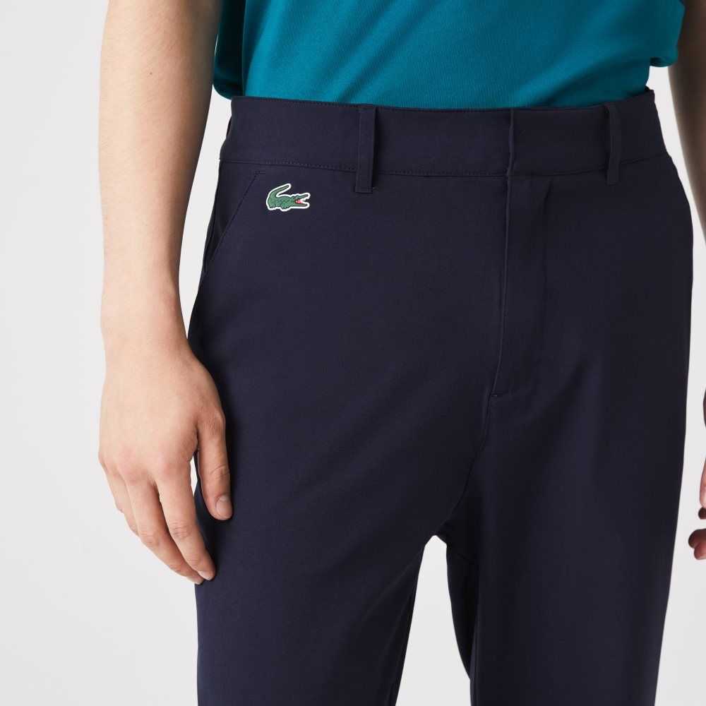 Navy Blue Lacoste SPORT Stretch Golf Chinos | MBJDGU-921