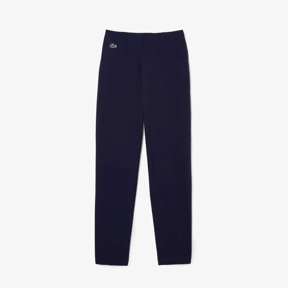 Navy Blue Lacoste SPORT Stretch Golf Chinos | MBJDGU-921