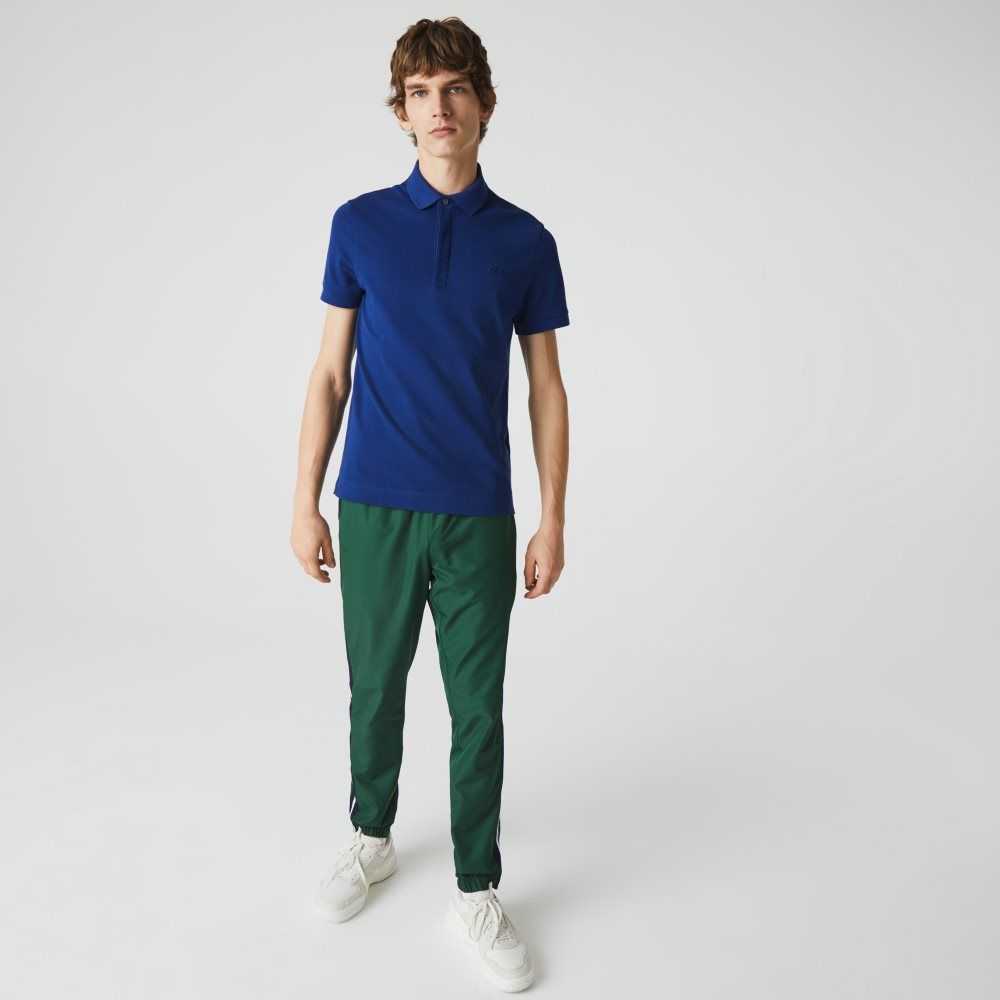 Navy Blue Lacoste Smart Paris Polo Stretch Cotton | EYAKUS-751