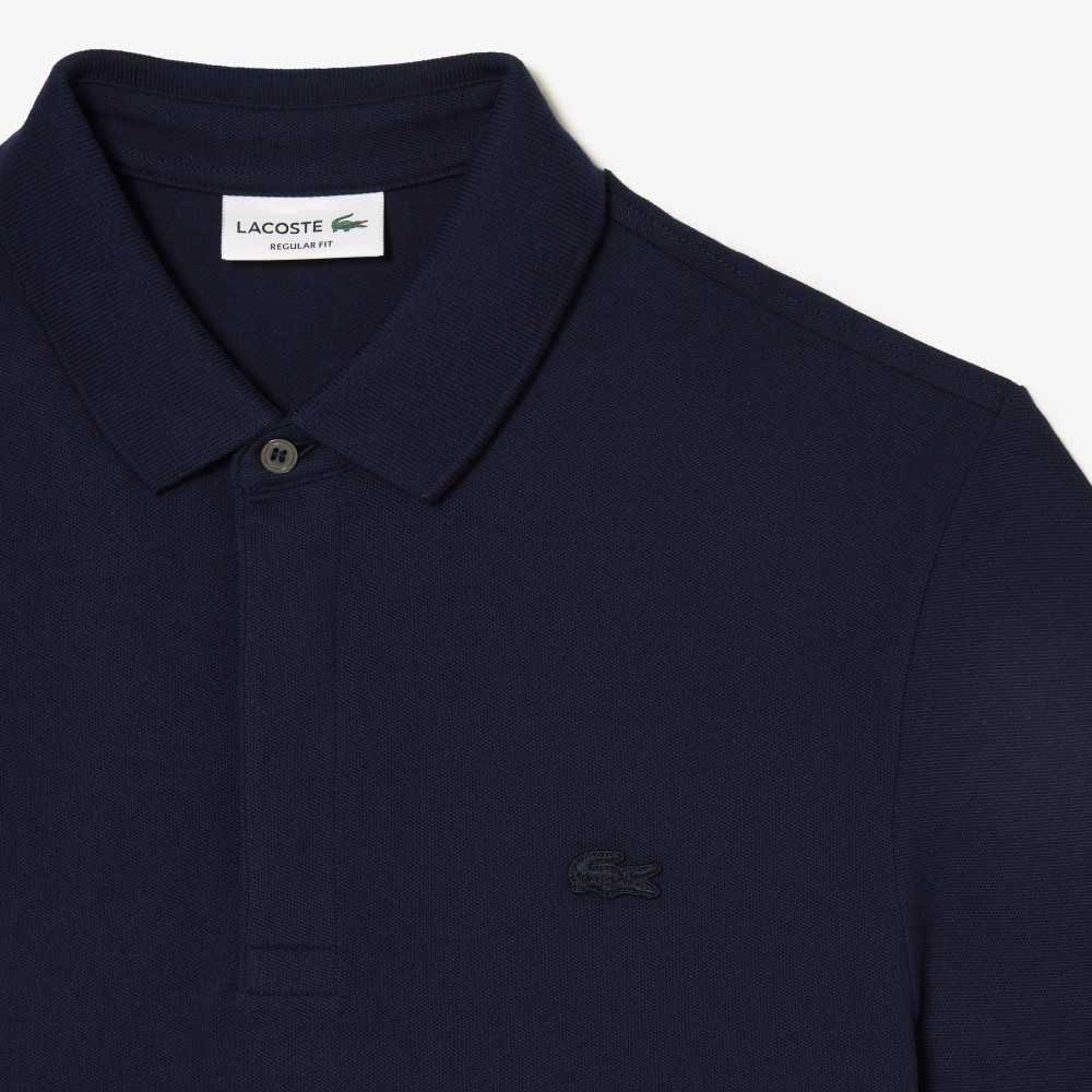 Navy Blue Lacoste Smart Paris Polo Stretch Cotton | WPRVQI-914