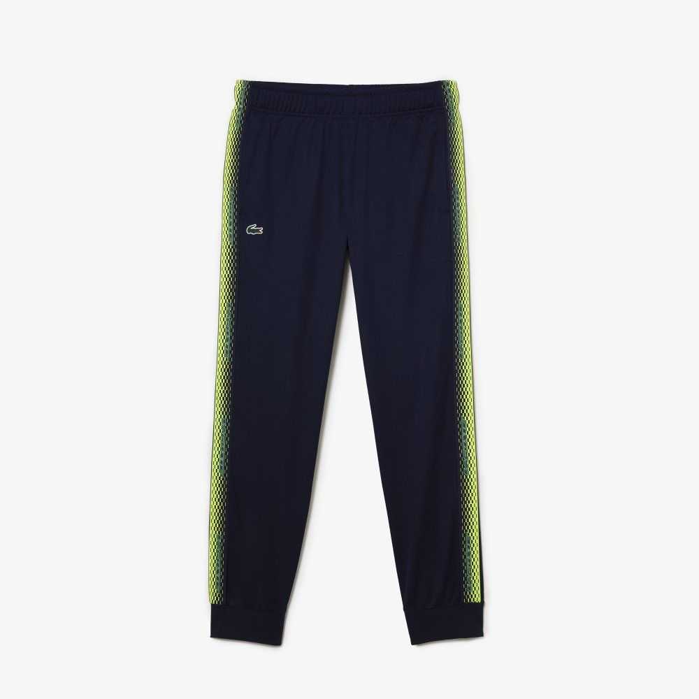 Navy Blue Lacoste Tennis Abrasion-Resistant Track Pants | SKPEUI-460