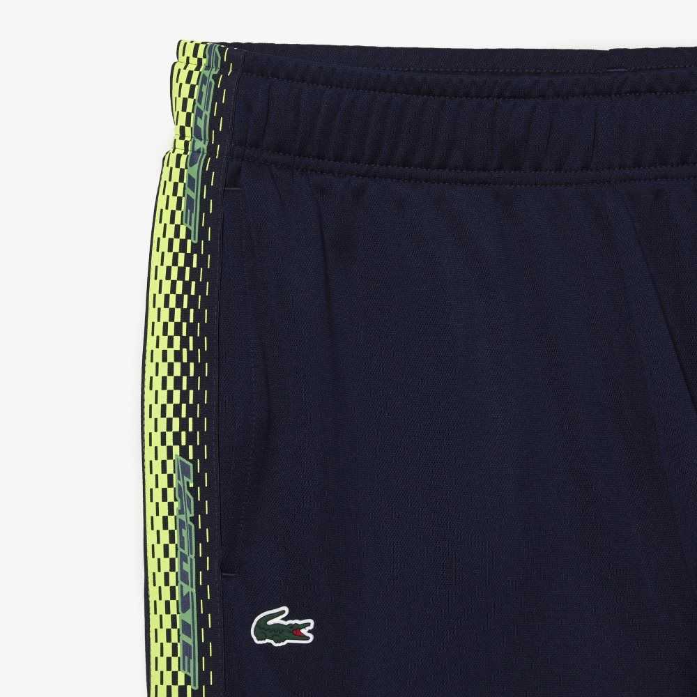 Navy Blue Lacoste Tennis Abrasion-Resistant Track Pants | SKPEUI-460