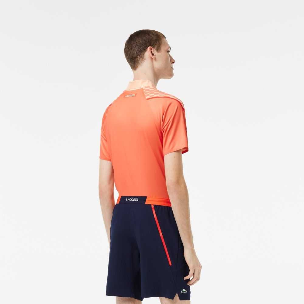 Navy Blue Lacoste Tennis x Novak Djokovic Shorts | ODBUSZ-392