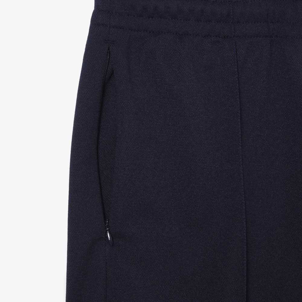 Navy Blue Lacoste x Goop Two-Ply Pique Trackpants | GJXFZT-697