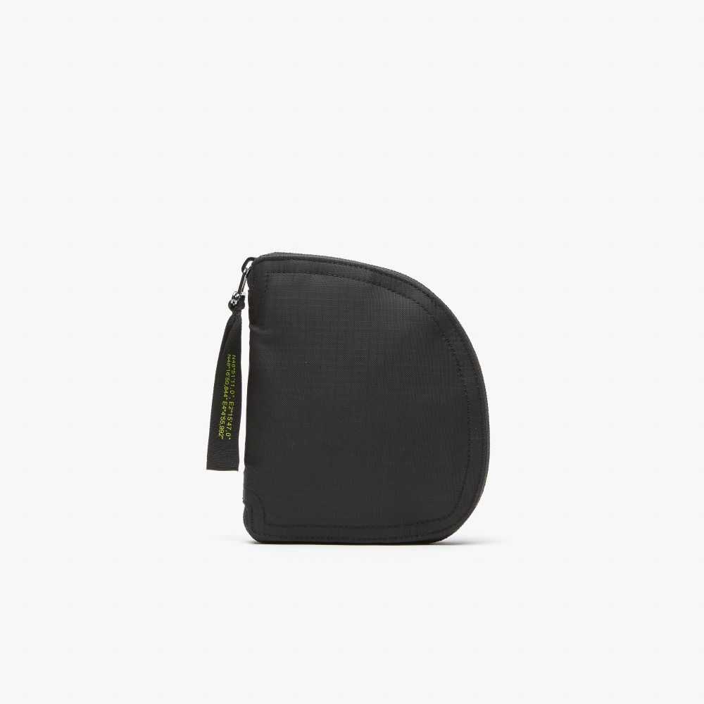 Noir Lime Lacoste Branded Foldable Backpack | NGAIME-104