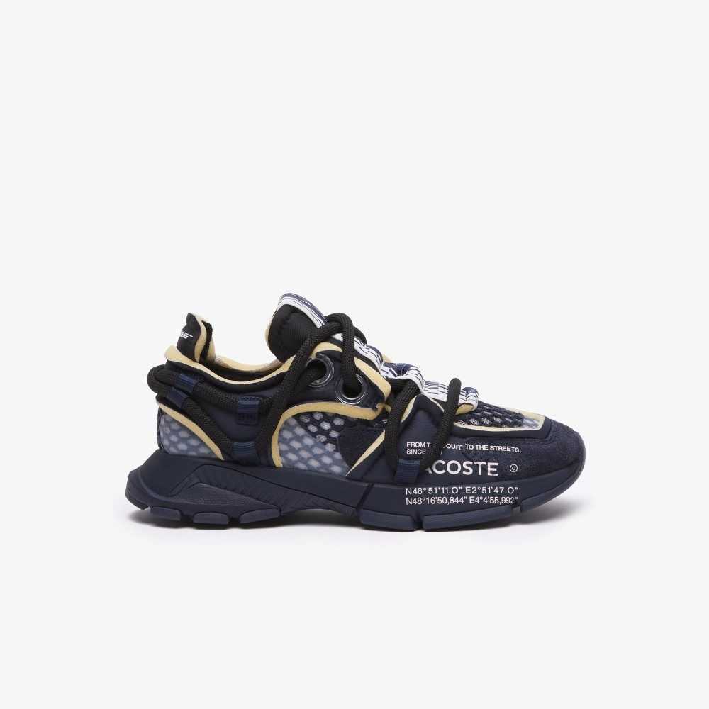 Nvy/Blk Lacoste L003 Active Runway Sneakers | QKWLEA-238