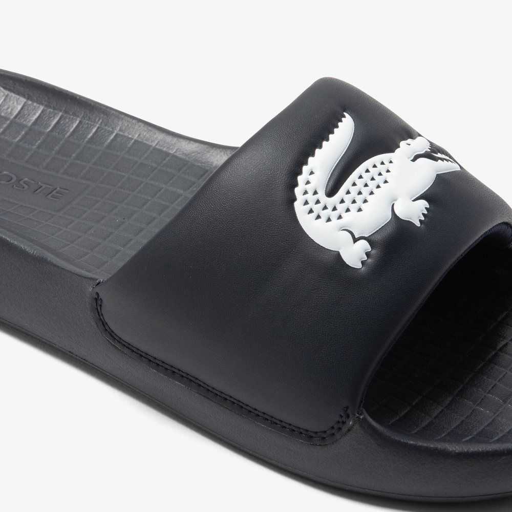 Nvy/Wht Lacoste Croco 1.0 Slides | YLOIBP-368