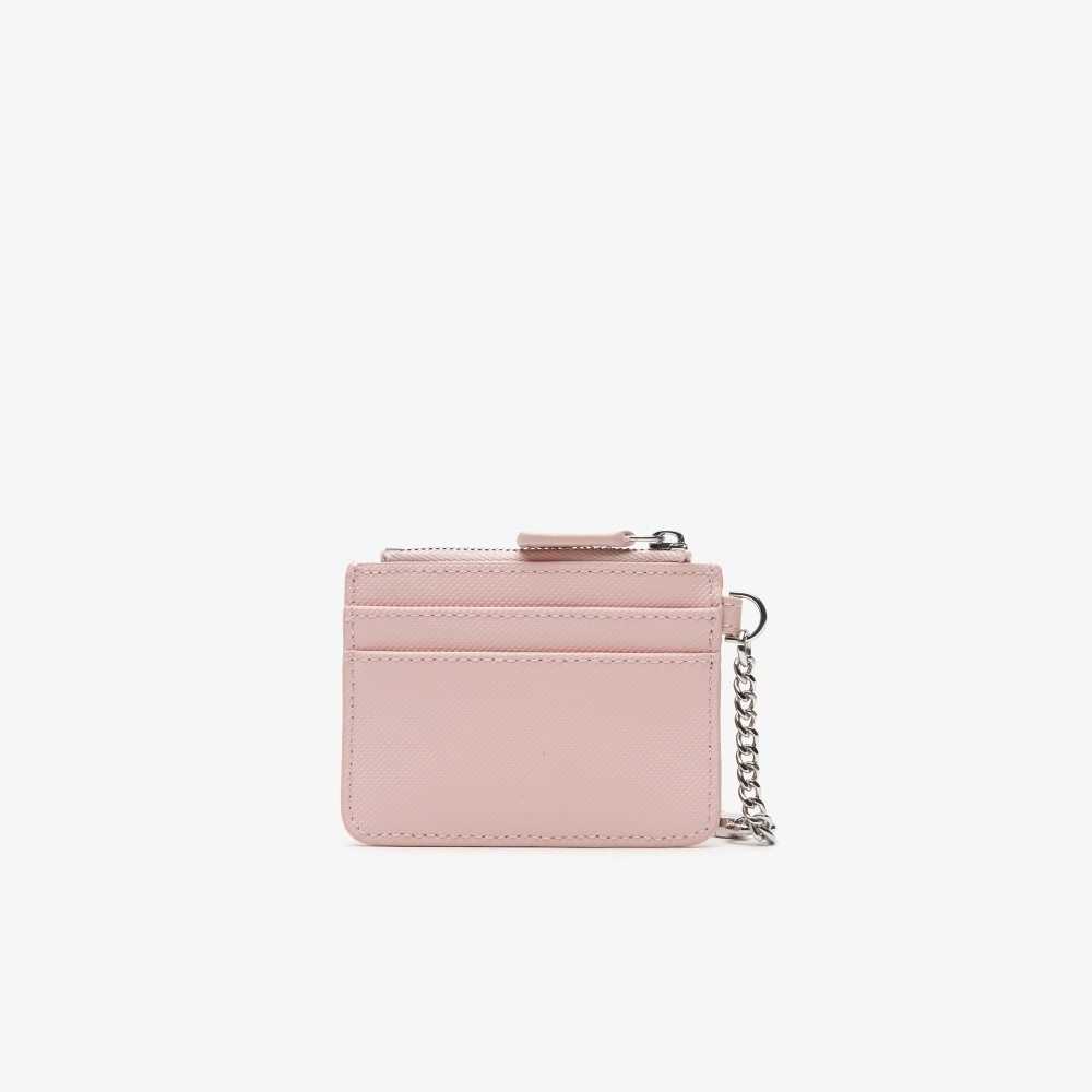 Nymphea Lacoste 4 Slot Zipped Card Holder | BQXSWY-075