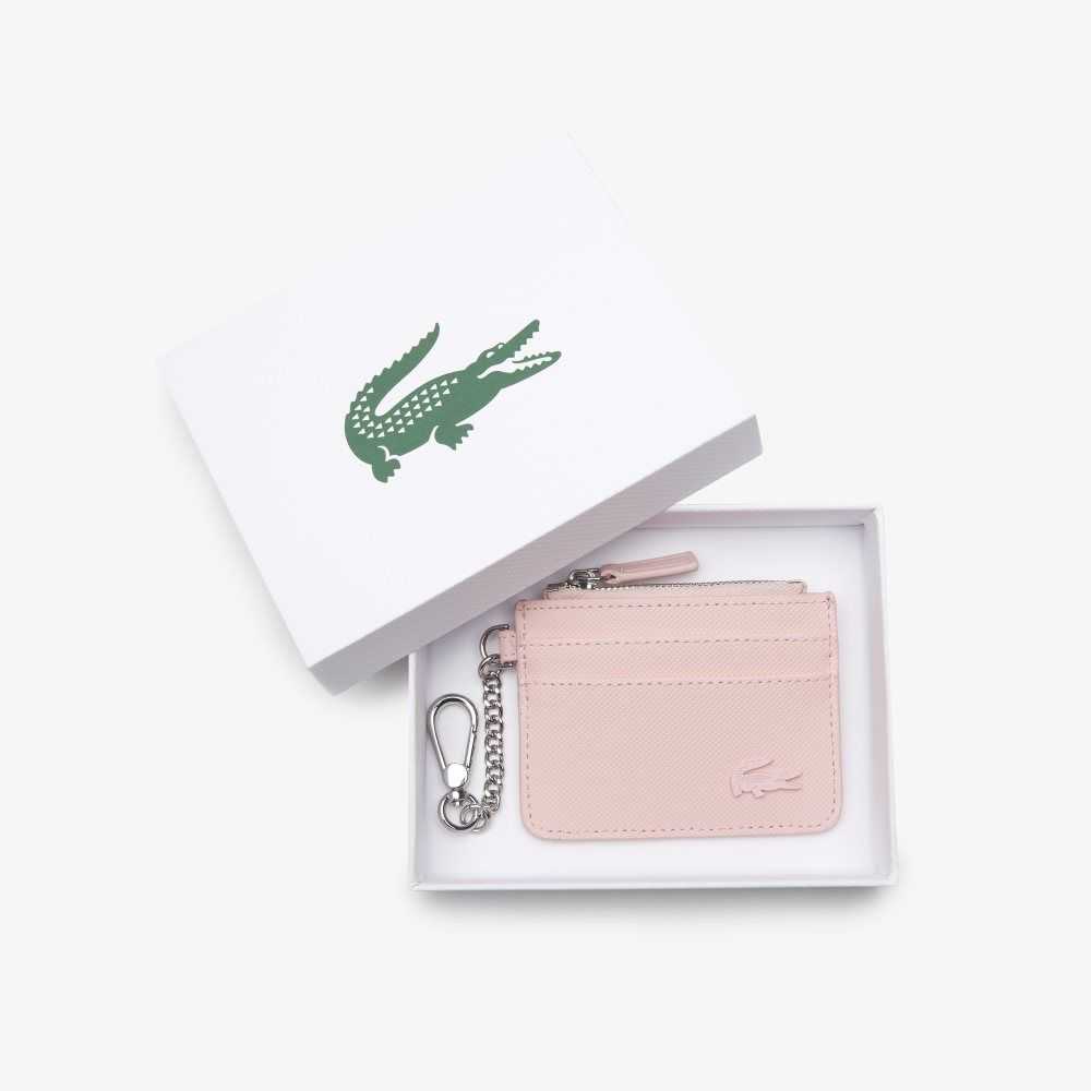 Nymphea Lacoste 4 Slot Zipped Card Holder | BQXSWY-075