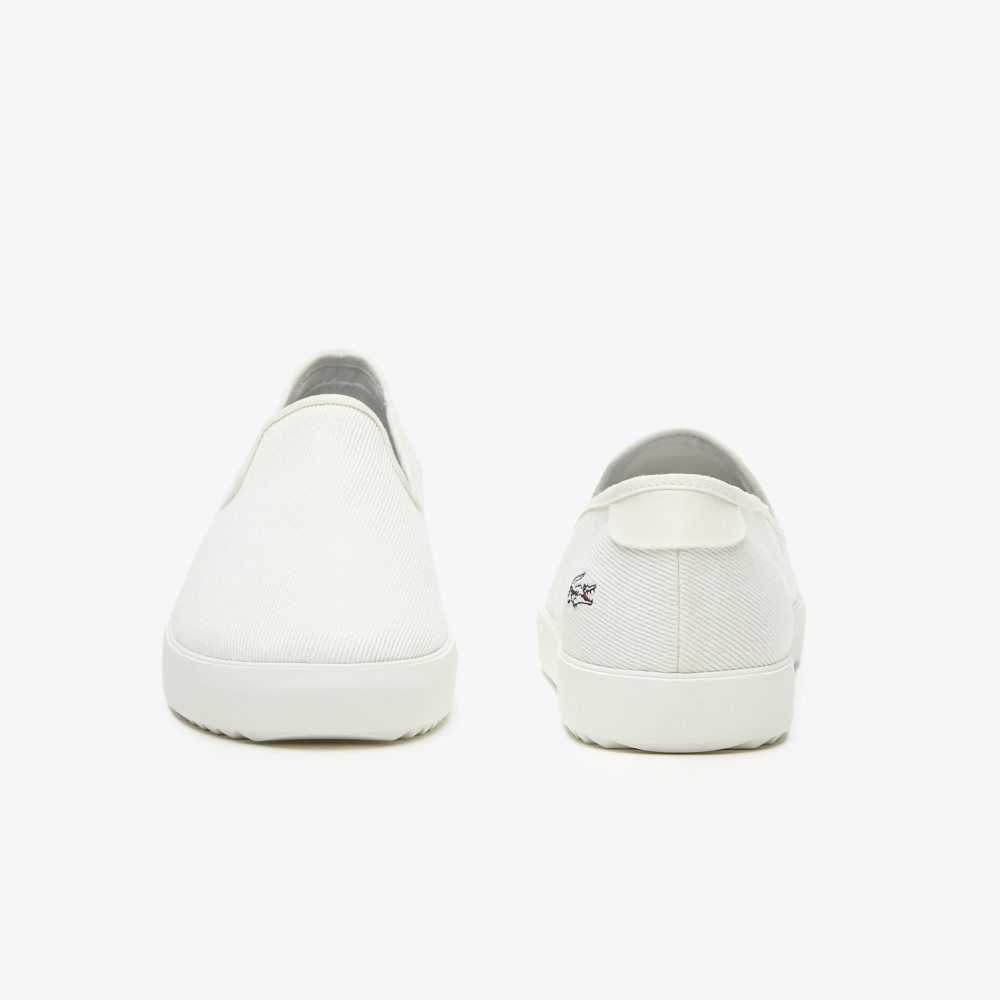 Off White/Off White Lacoste Canvas Resort Slip-On | YXJNHE-708