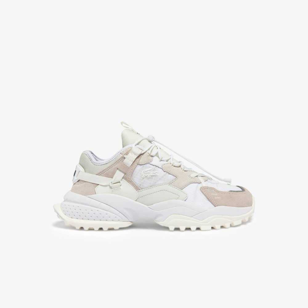 Off White/Off White Lacoste L-Guard Breaker Leather Sneakers | KWRNQJ-792