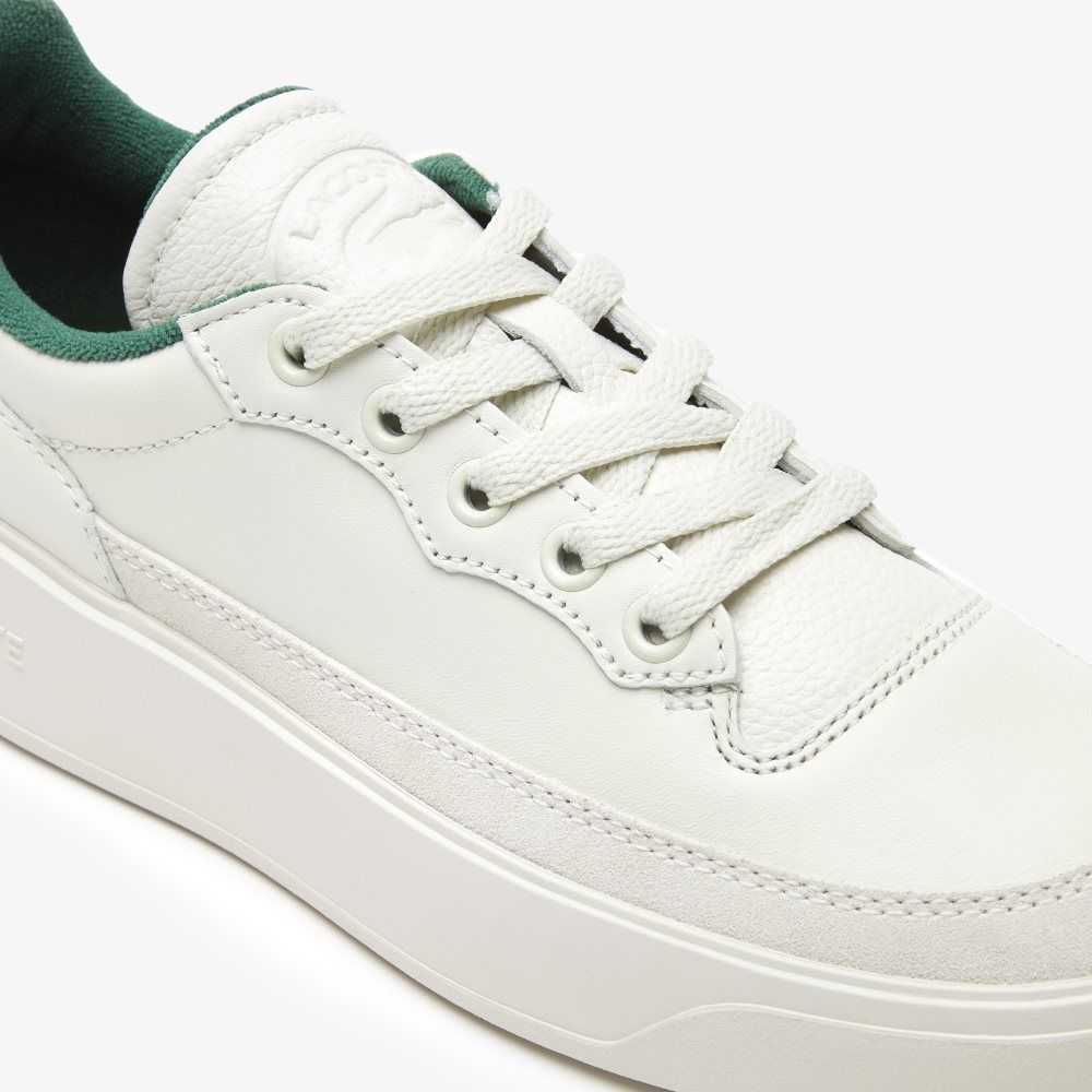 Off Wht/Off Wht Lacoste G80 Club Leather Tonal Sneakers | SHRBPW-630