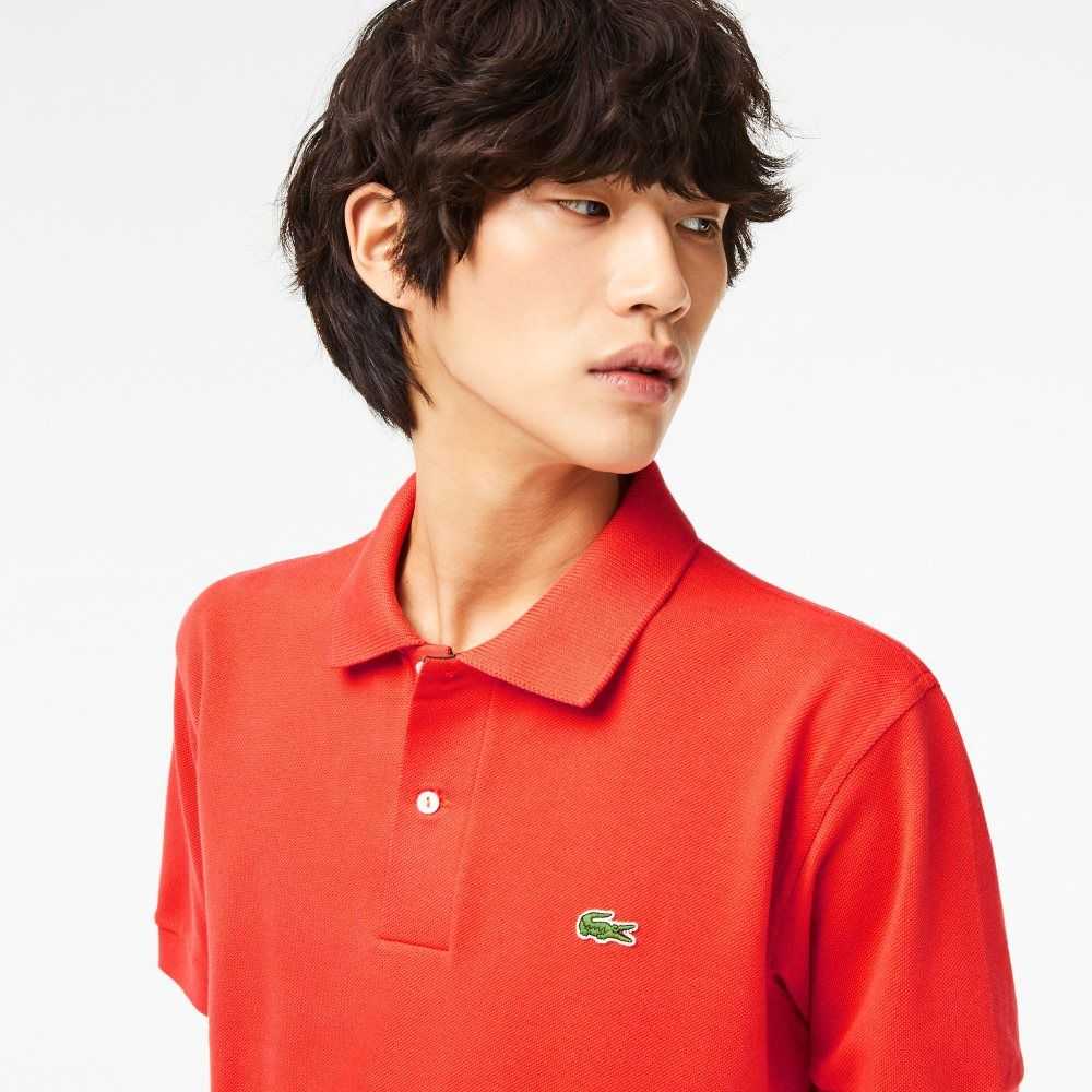 Orange Lacoste Classic Fit Heavy Cotton Pique L.12.21 Polo | FUQNLB-037