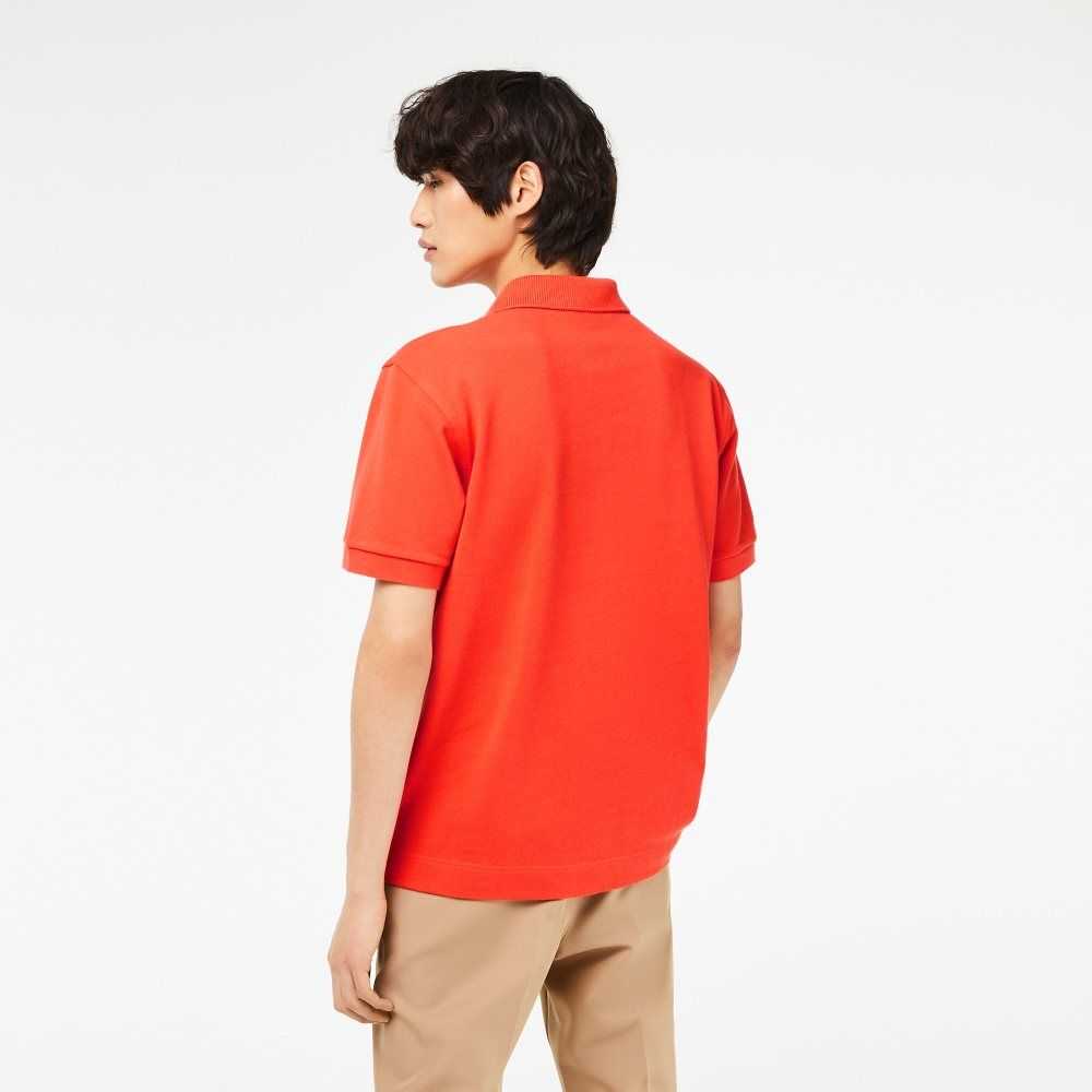 Orange Lacoste Classic Fit Heavy Cotton Pique L.12.21 Polo | FUQNLB-037