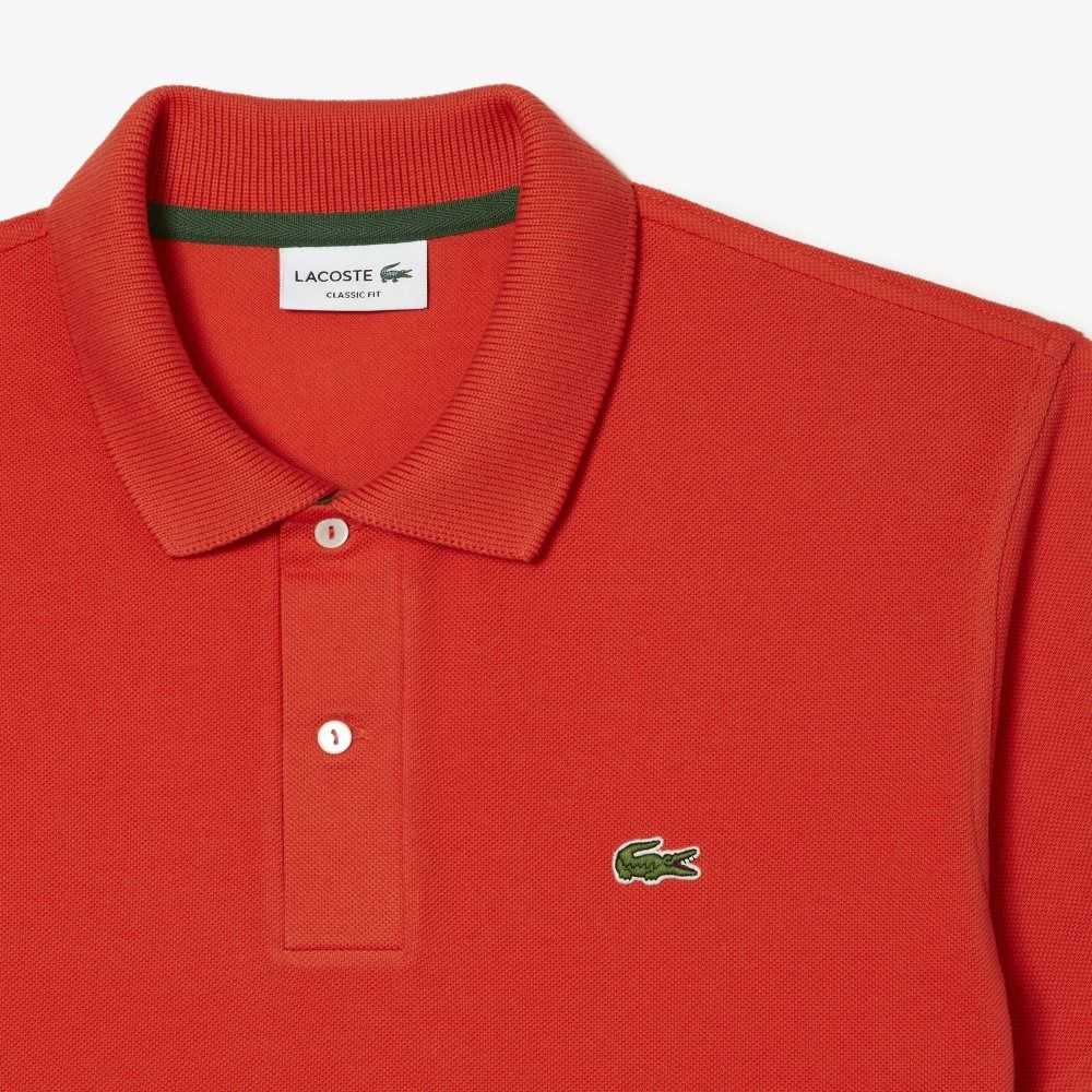 Orange Lacoste Classic Fit Heavy Cotton Pique L.12.21 Polo | FUQNLB-037